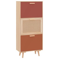 vidaXL Schuhschrank 52x25x120 cm Holzwerkstoff