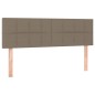 vidaXL Boxspringbett mit Matratze Taupe 140x200 cm Stoff vidaXL Boxspringbett mit Matratze Taupe 140x200 cm Stoff