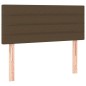vidaXL Boxspringbett mit Matratze Dunkelbraun 120x200 cm Stoff vidaXL Boxspringbett mit Matratze Dunkelbraun 120x200 cm Stoff