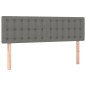 vidaXL Boxspringbett mit Matratze Dunkelgrau 140x200 cm Stoff vidaXL Boxspringbett mit Matratze Dunkelgrau 140x200 cm Stoff