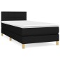 vidaXL Boxspringbett mit Matratze Schwarz 90x200 cm Stoff vidaXL Boxspringbett mit Matratze Schwarz 90x200 cm Stoff
