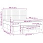vidaXL Boxspringbett mit Matratze Schwarz 160x200 cm Stoff vidaXL Boxspringbett mit Matratze Schwarz 160x200 cm Stoff