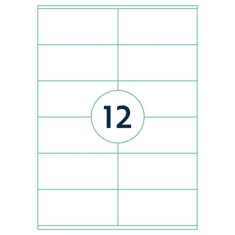 rillprint Selbstklebende Aufkleber Etiketten 105x48 mm 1000 Blatt Weiß rillprint Selbstklebende Aufkleber Etiketten 105x48 mm 1000 Blatt Weiß