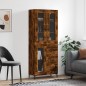 Highboard Räuchereiche 69,5x34x180 cm Holzwerkstoff Highboard Räuchereiche 69,5x34x180 cm Holzwerkstoff