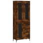 Highboard Räuchereiche 69,5x34x180 cm Holzwerkstoff Highboard Räuchereiche 69,5x34x180 cm Holzwerkstoff