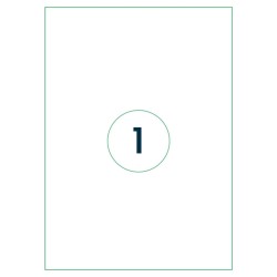 rillprint Selbstklebende Aufkleber Etiketten 210x297 mm 500 Blatt Weiß