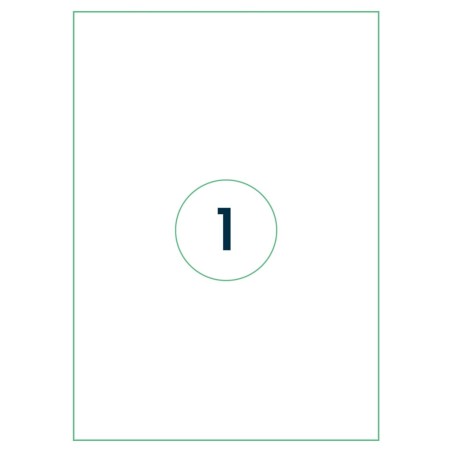 rillprint Selbstklebende Aufkleber Etiketten 210x297 mm 500 Blatt Weiß