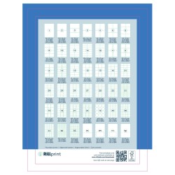 rillprint Selbstklebende Aufkleber Etiketten 210x297 mm 500 Blatt Weiß