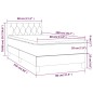 vidaXL Boxspringbett mit Matratze Dunkelgrau 80x200 cm Samt vidaXL Boxspringbett mit Matratze Dunkelgrau 80x200 cm Samt