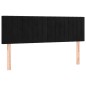 vidaXL Boxspringbett mit Matratze Schwarz 140x200 cm Samt vidaXL Boxspringbett mit Matratze Schwarz 140x200 cm Samt
