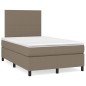 vidaXL Boxspringbett mit Matratze Taupe 120x200 cm Stoff vidaXL Boxspringbett mit Matratze Taupe 120x200 cm Stoff