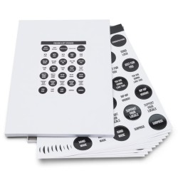 rillprint Geschenk-Aufkleber Sortiment 10 Bögen x 5 Boxen