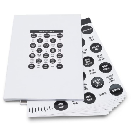 rillprint Geschenk-Aufkleber Sortiment 10 Bögen x 5 Boxen