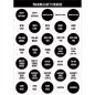 rillprint Geschenk-Aufkleber Sortiment 10 Bögen x 5 Boxen rillprint Geschenk-Aufkleber Sortiment 10 Bögen x 5 Boxen