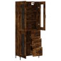 Highboard Räuchereiche 69,5x34x180 cm Holzwerkstoff Highboard Räuchereiche 69,5x34x180 cm Holzwerkstoff