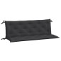 Gartenbank-Auflagen 2 Stk. Schwarz 150x50x7 cm Oxford-Gewebe Gartenbank-Auflagen 2 Stk. Schwarz 150x50x7 cm Oxford-Gewebe