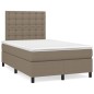 vidaXL Boxspringbett mit Matratze Taupe 120x200 cm Stoff vidaXL Boxspringbett mit Matratze Taupe 120x200 cm Stoff