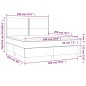 vidaXL Boxspringbett mit Matratze Dunkelgrün 180x200 cm Samt vidaXL Boxspringbett mit Matratze Dunkelgrün 180x200 cm Samt