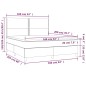 vidaXL Boxspringbett mit Matratze Grau 160x200 cm Kunstleder vidaXL Boxspringbett mit Matratze Grau 160x200 cm Kunstleder