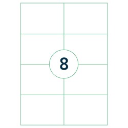 rillprint Selbstklebende Aufkleber Etiketten 105x74 mm 500 Blatt Weiß