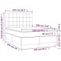 vidaXL Boxspringbett mit Matratze Dunkelgrau 140x190 cm Samt vidaXL Boxspringbett mit Matratze Dunkelgrau 140x190 cm Samt