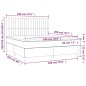 vidaXL Boxspringbett mit Matratze Schwarz 180x200 cm Samt vidaXL Boxspringbett mit Matratze Schwarz 180x200 cm Samt