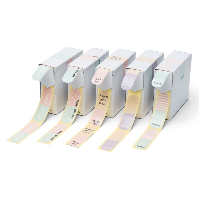 rillprint Siegelstempel-Aufkleber Sortiment 250 Stk. x 5 Rollen rillprint Siegelstempel-Aufkleber Sortiment 250 Stk. x 5 Rollen