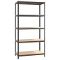vidaXL Regale mit 5 Böden 4 Stk. Anthrazit Stahl & Holzwerkstoff vidaXL Regale mit 5 Böden 4 Stk. Anthrazit Stahl & Holzwerkstoff