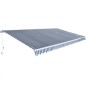 vidaXL Gelenkarmmarkise 600 cm Blau/Weiß vidaXL Gelenkarmmarkise 600 cm Blau/Weiß