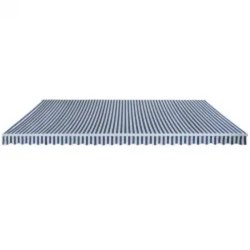 vidaXL Gelenkarmmarkise 600 cm Blau/Weiß