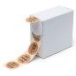 rillprint Geschenk-Aufkleber 250 Stk. x 4 Rollen Braun rillprint Geschenk-Aufkleber 250 Stk. x 4 Rollen Braun