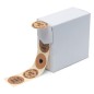 rillprint Geschenk-Aufkleber 250 Stk. x 4 Rollen Braun rillprint Geschenk-Aufkleber 250 Stk. x 4 Rollen Braun