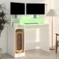 vidaXL Schreibtisch mit LEDs Hochglanz-Weiß 97x45x90 cm Holzwerkstoff vidaXL Schreibtisch mit LEDs Hochglanz-Weiß 97x45x90 cm Holzwerkstoff