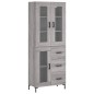 Highboard Grau Sonoma 69,5x34x180 cm Holzwerkstoff Highboard Grau Sonoma 69,5x34x180 cm Holzwerkstoff