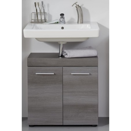 Trendteam Waschbeckenunterschrank Runner Rauchsilbern