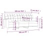 vidaXL 3-Sitzer-Sofa mit Zierkissen Dunkelgrau 180 cm Stoff vidaXL 3-Sitzer-Sofa mit Zierkissen Dunkelgrau 180 cm Stoff