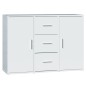 vidaXL Sideboard Hochglanz-Weiß 91x29,5x65 cm Holzwerkstoff vidaXL Sideboard Hochglanz-Weiß 91x29,5x65 cm Holzwerkstoff