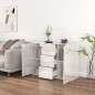 vidaXL Sideboard Hochglanz-Weiß 91x29,5x65 cm Holzwerkstoff vidaXL Sideboard Hochglanz-Weiß 91x29,5x65 cm Holzwerkstoff