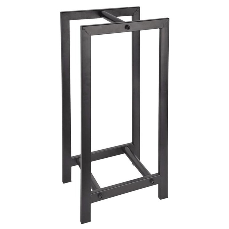 Esschert Design Holzregal und Kaminholzständer Schwarz Esschert Design Holzregal und Kaminholzständer Schwarz