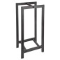 Esschert Design Holzregal und Kaminholzständer Schwarz Esschert Design Holzregal und Kaminholzständer Schwarz