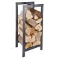 Esschert Design Holzregal und Kaminholzständer Schwarz Esschert Design Holzregal und Kaminholzständer Schwarz
