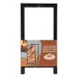 Esschert Design Holzregal und Kaminholzständer Schwarz Esschert Design Holzregal und Kaminholzständer Schwarz