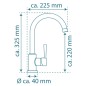 SCHÜTTE Küchenarmatur mit rundem Auslauf CORNWALL Mattgold SCHÜTTE Küchenarmatur mit rundem Auslauf CORNWALL Mattgold