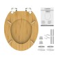 Toilettensitz Soft-Close NATURAL BAMBOO Toilettensitz Soft-Close NATURAL BAMBOO