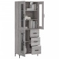 Highboard Grau Sonoma 69,5x34x180 cm Holzwerkstoff Highboard Grau Sonoma 69,5x34x180 cm Holzwerkstoff