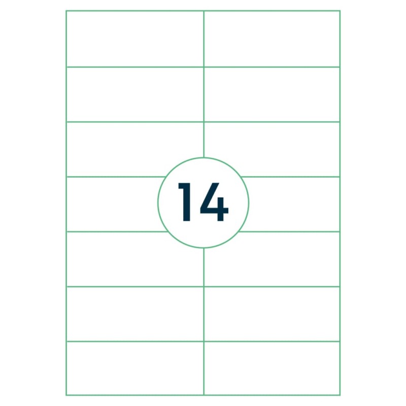 rillprint Selbstklebende Aufkleber Etiketten 105x42,4 mm 1000 Blatt Weiß rillprint Selbstklebende Aufkleber Etiketten 105x42,4 mm 1000 Blatt Weiß
