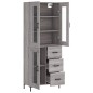 Highboard Grau Sonoma 69,5x34x180 cm Holzwerkstoff Highboard Grau Sonoma 69,5x34x180 cm Holzwerkstoff