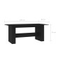 vidaXL Esstisch Schwarz 180x90x76 cm Holzwerkstoff vidaXL Esstisch Schwarz 180x90x76 cm Holzwerkstoff