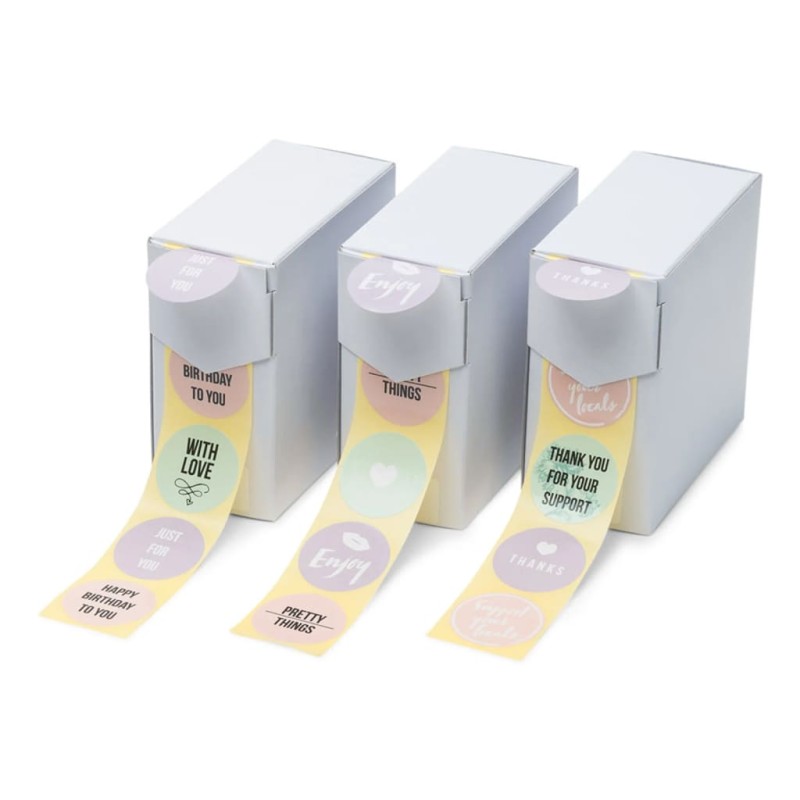 rillprint Geschenk-Aufkleber 250 Stk. x 3 Rollen Pastellfarben rillprint Geschenk-Aufkleber 250 Stk. x 3 Rollen Pastellfarben