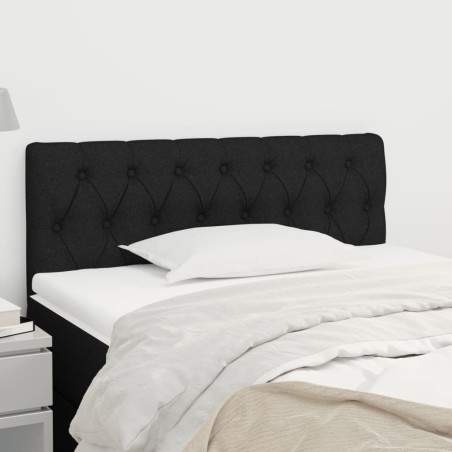 vidaXL Kopfteil Schwarz 100x7x78/88 cm Stoff